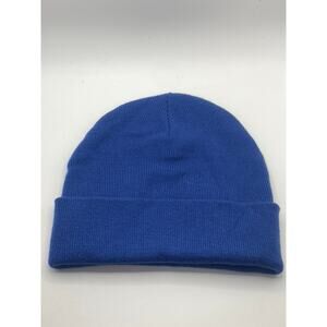 UNIQLO Unisex Adult Royal Blue Knit Wool-Blend Heatech Beanie SZ OS